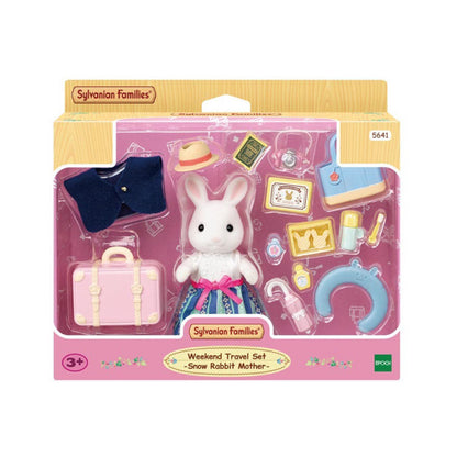 SylvanianFamilies森贝儿家族｜Weekend Travel Set Snow Rabbit Mother 雪兔妈妈周末旅行套组/玩具/过家家5641
