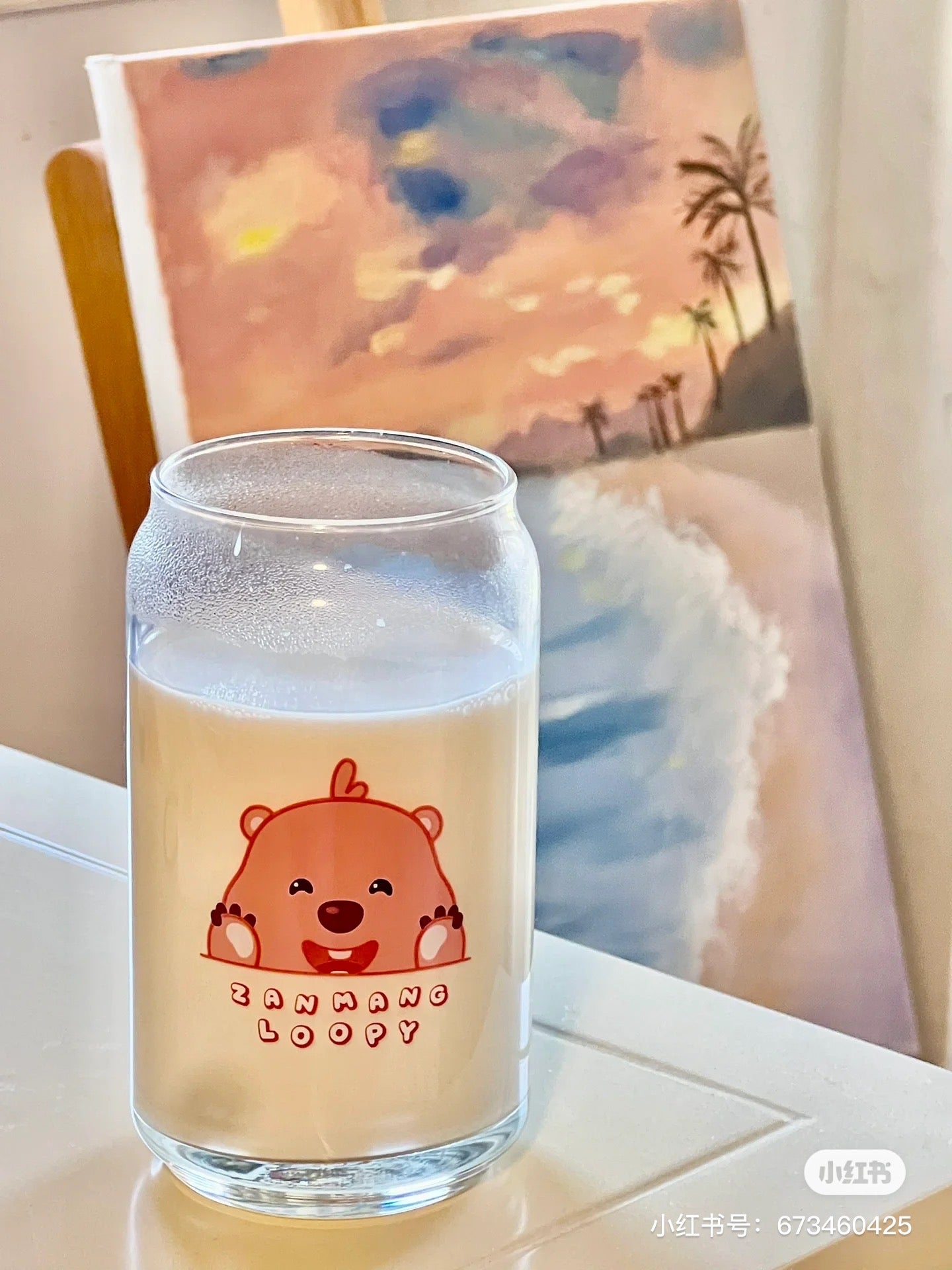 Loopy小海狸｜露比情侣对杯/闺蜜水杯/咖啡杯/牛奶杯｜1对