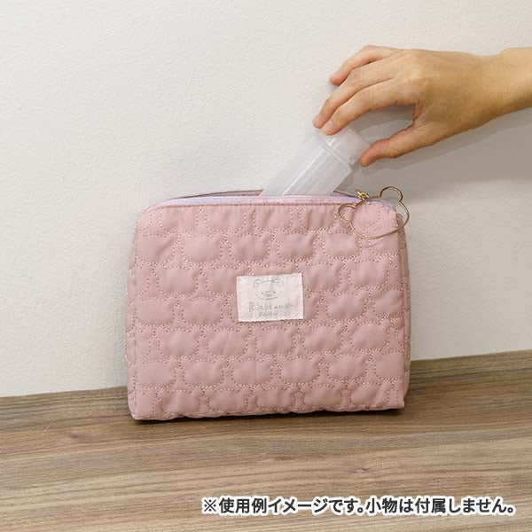 Rilakkuma轻松熊｜晚安睡梦系列大容量化妆包/镂空熊头拉链｜约150×210×40mm