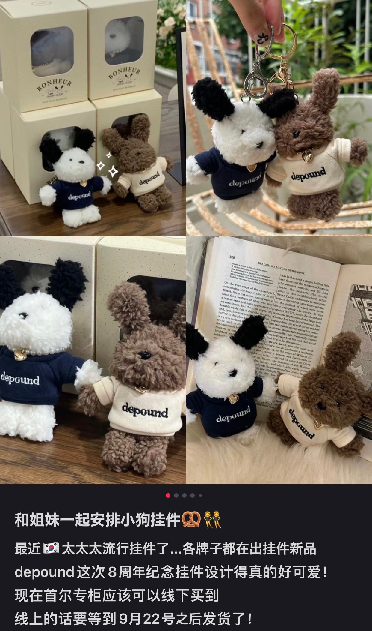 Depound｜8周年限定可爱软趴趴卷毛挂件/包挂/金爱心项链/带礼物包装盒/送礼首选