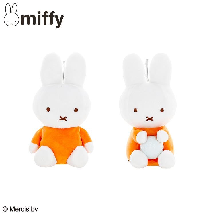 Miffy｜Huggable plush pouch golf miffy ｜H11.5cm x W8.7cm x D7.1cm approx.