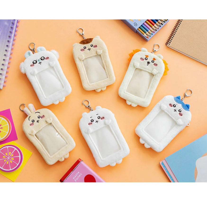 Chiikawa 吉伊卡哇|毛茸茸卡包/零钱包二合一/背后有零钱包拉链