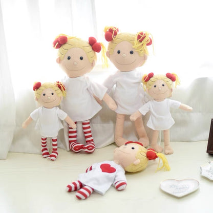 Greeting Life｜Coco-chan Large Plush Toy with Heart Embroidery｜290 x 190 mm approx.