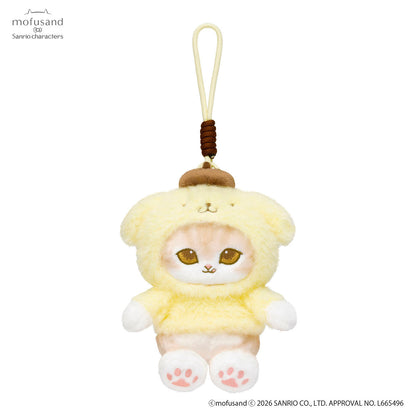 Mofusand｜Sanrio Characters Potefuwa Mascot Holder /Plush Keychain｜H140 x W130 x D130 mm approx.