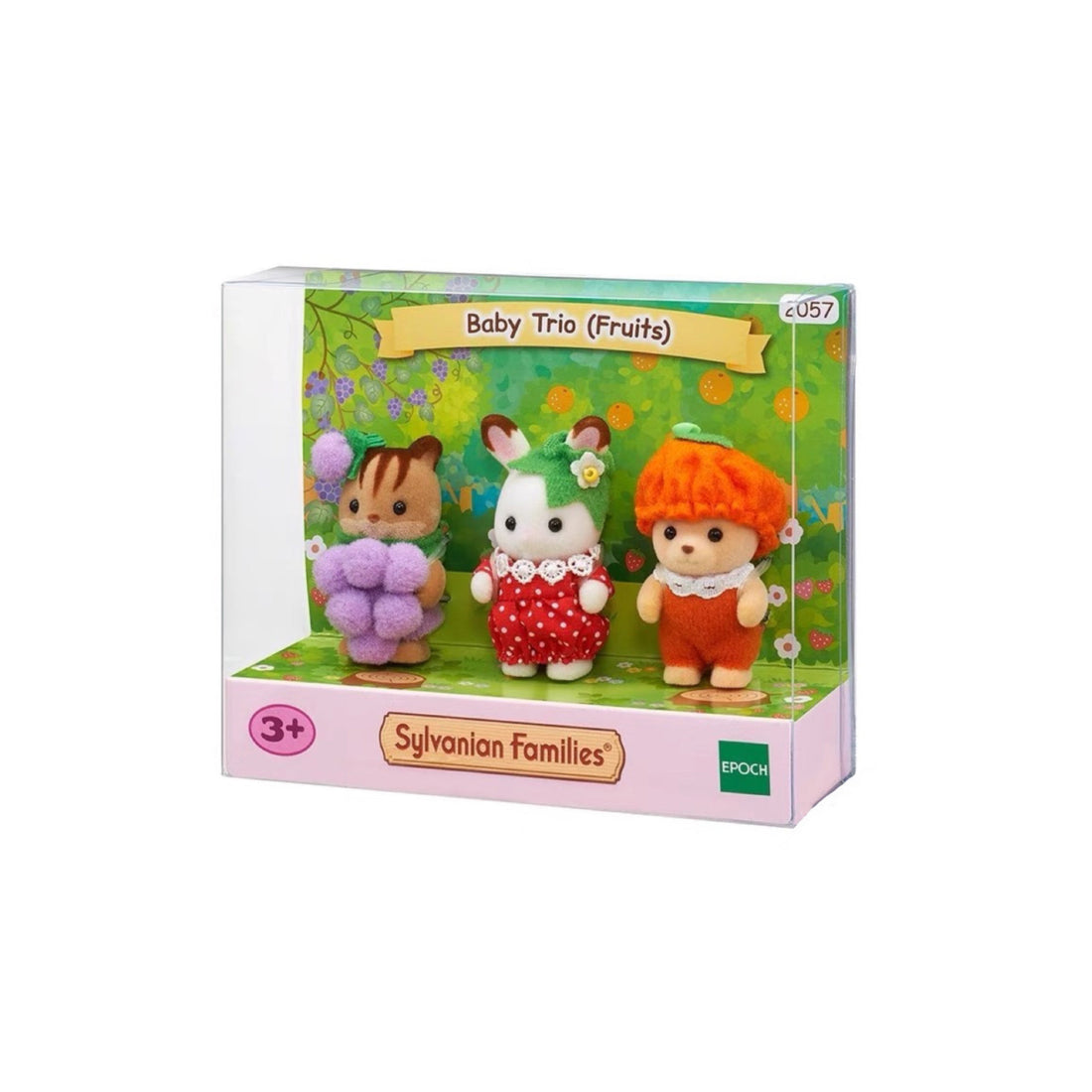 【还有补货，限购1】SylvanianFamilies森贝儿家族｜Baby Trio Fruit Set Doll Calico Critters Epoch 水果变装宝宝套盒/葡萄草莓橘子