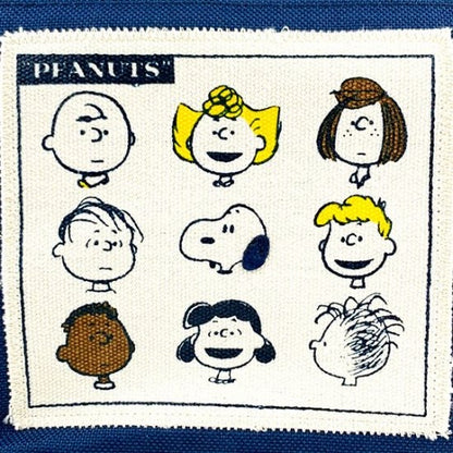 Snoopy｜牛仔色漫画化妆包/收纳包/漫画防水内里｜幅19cm/奥行5cm/高さ13cm