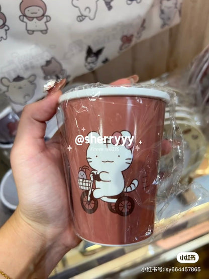 Sanrio｜White Tiger and Black Tiger Prawn Characters Melamine Cup Like Paper Cup｜84 x H100mm approx.