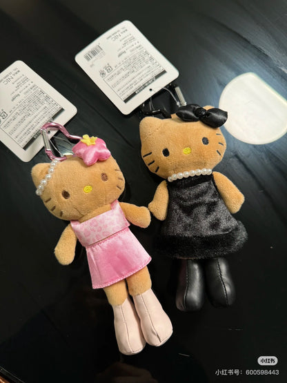 【limit 1】Hello Kitty｜Sanrio Gogo Gal Collection Mascot Holder /Plush Keychain｜7.5×4×15cm approx.