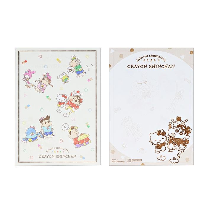 Sanrio｜Crayon shin-chan蜡笔小新联名mini信封信纸组｜信封15枚+信纸15枚