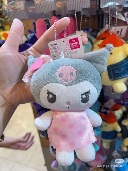Sanrio三丽鸥｜keychain pouch 天使爱神系列挂件/背面带小拉链包｜约14cm x 13cm x 4cm