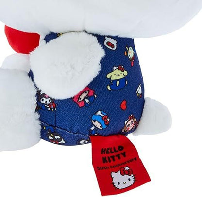 Hello kitty凯蒂猫｜50周年牛仔衣kitty公仔/玩偶｜約20×13×26cm
