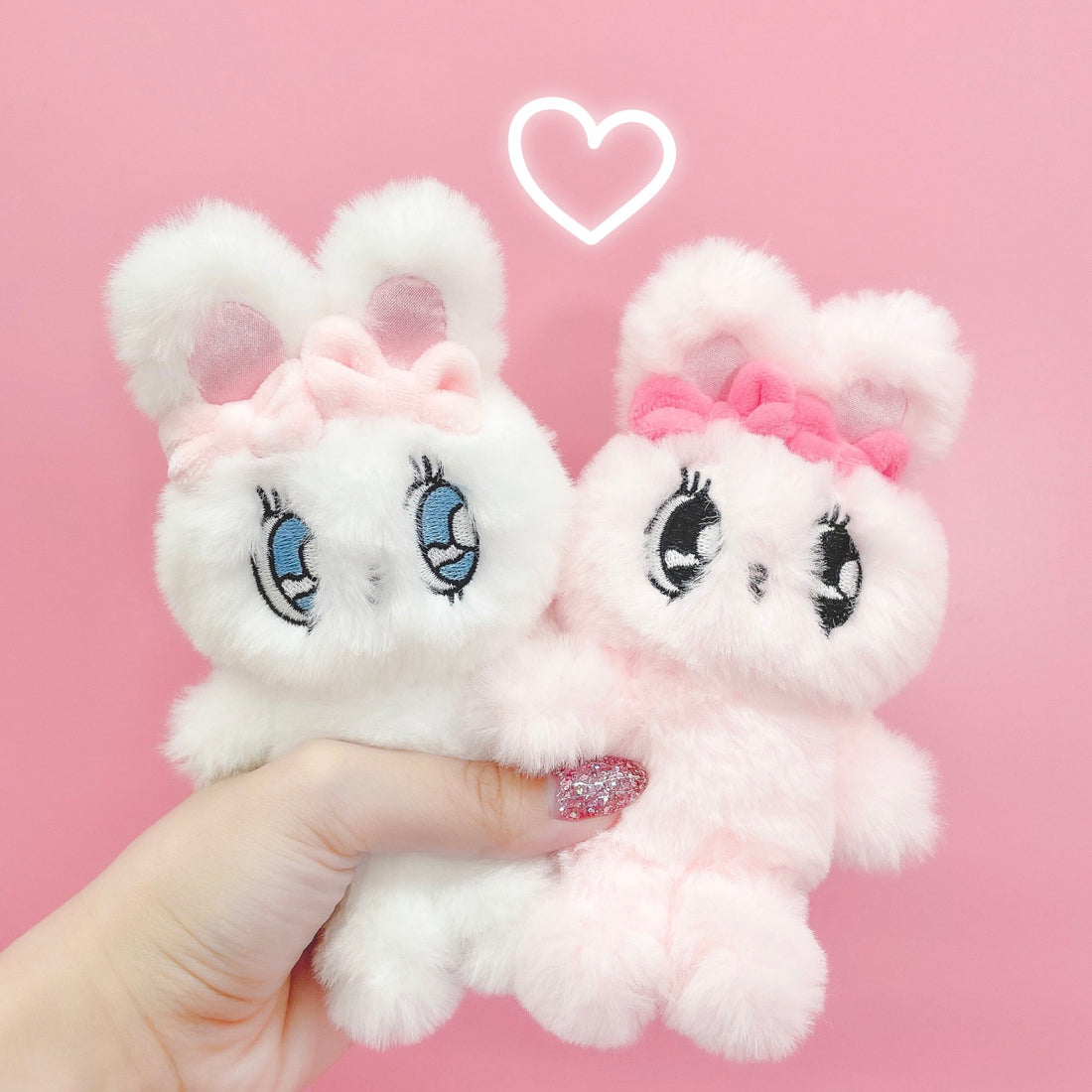 EstherBunny艾丝乐小兔｜奶油兔长毛超软萌挂件｜高约10cm