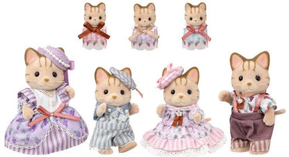 【store only】SylvanianFamilies｜Striped Cat Family Elegant Set Japan Limited