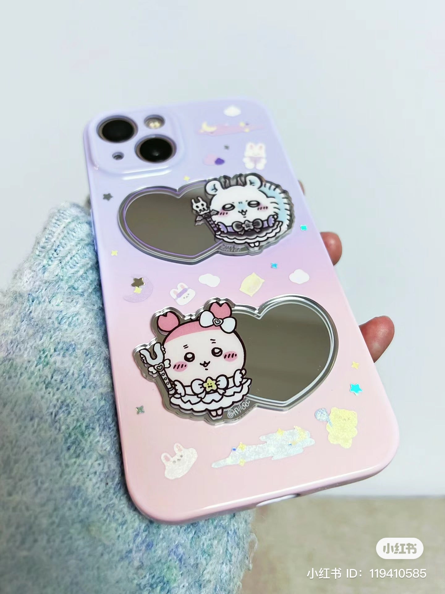 Chiikawa 吉伊卡哇｜魔法少女爱心镜面贴纸盲盒/手机贴｜1枚入