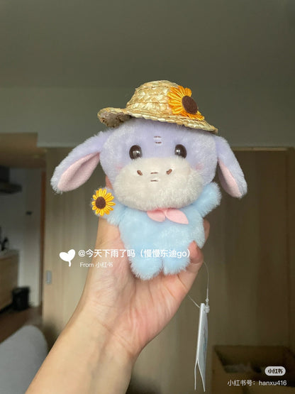 Disney｜2024 Winnie the Pooh草帽豆豆眼玩偶/手玉｜約高さ11.5×幅8.5×奥行き9cm