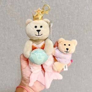 Snoopy｜星巴克小熊美人鱼限定限定毛绒公仔挂件｜约9.5x6.0x20.5cm