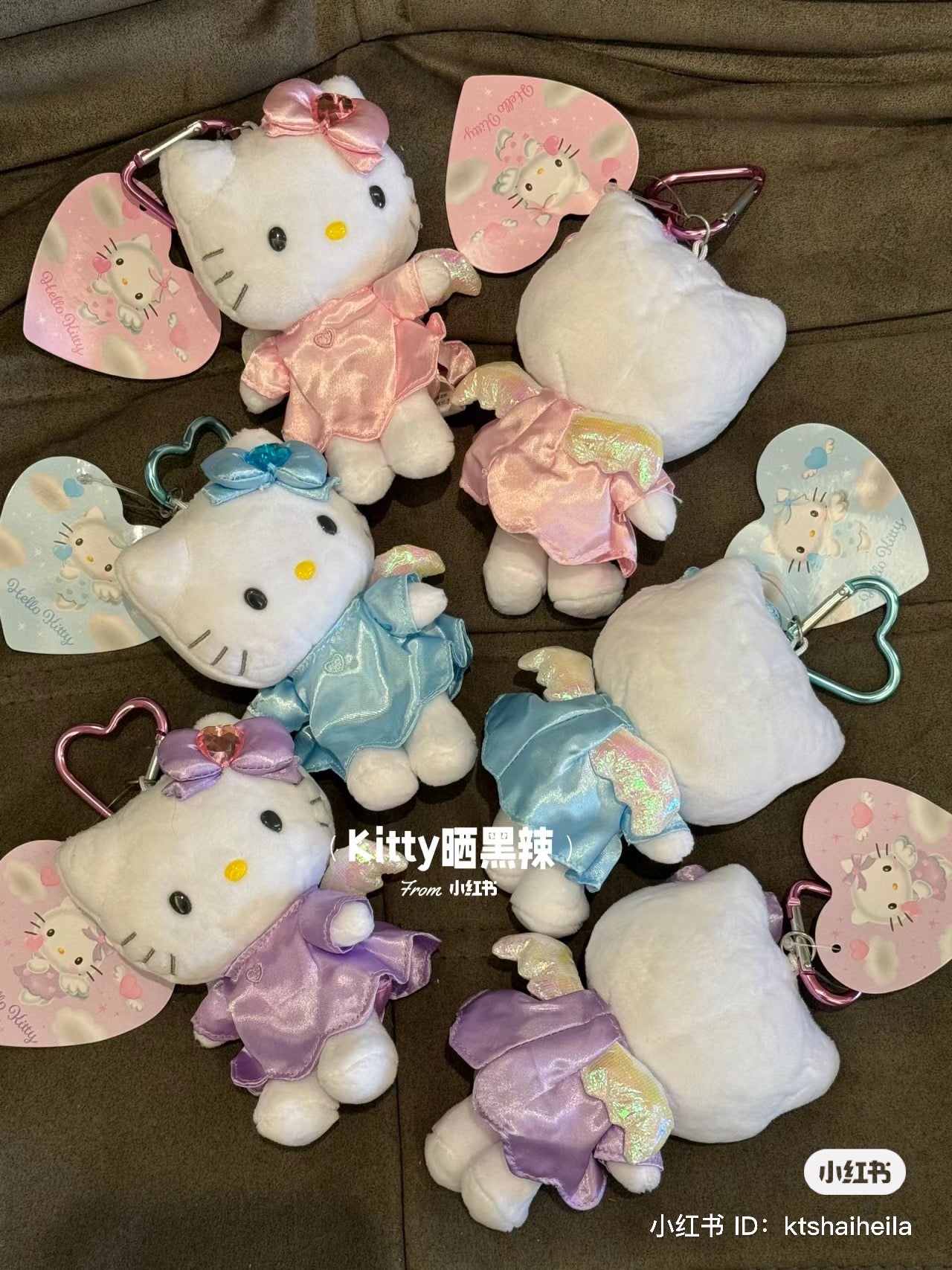 HelloKitty｜Sanrio Angel Mascot Holder /Plush Keychain｜107×80×75mm approx.