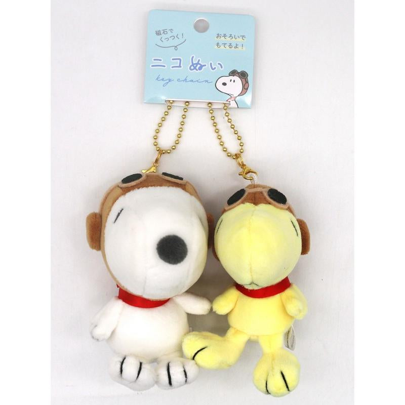 Snoopy｜PEANUTS Snoopy &amp; Woodstock Mascot Holder /Plush Keychain｜H180 x W130 x D70mm approx.
