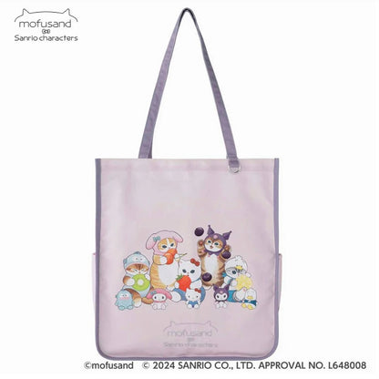 Mofusand｜Sanrio × Mofusand Large Piping Tote Bag｜400×360×120mm approx.
