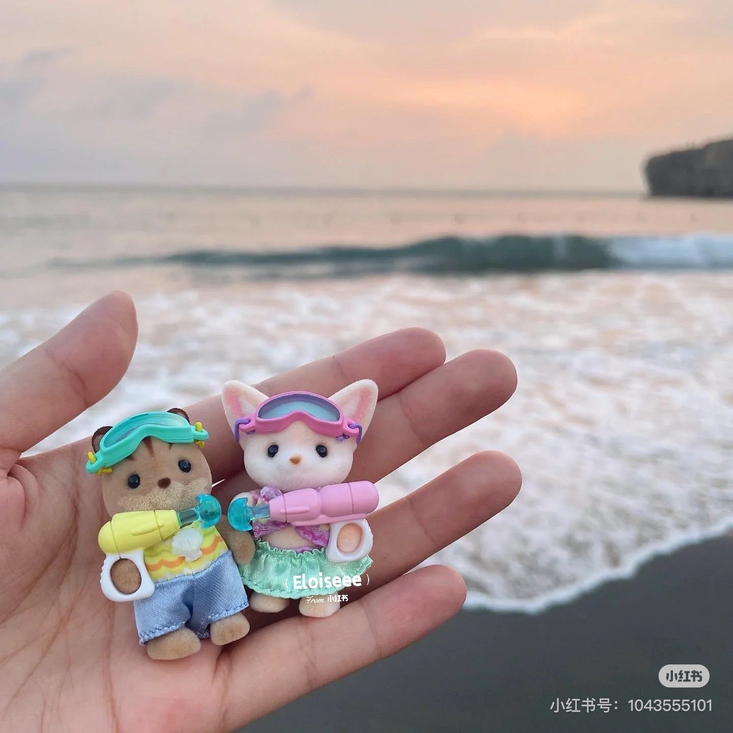 SylvanianFamilies森贝儿家族｜Nursery Friends Pool Fun Trio幼儿园小伙伴打水仗套组/玩具/过家家5749