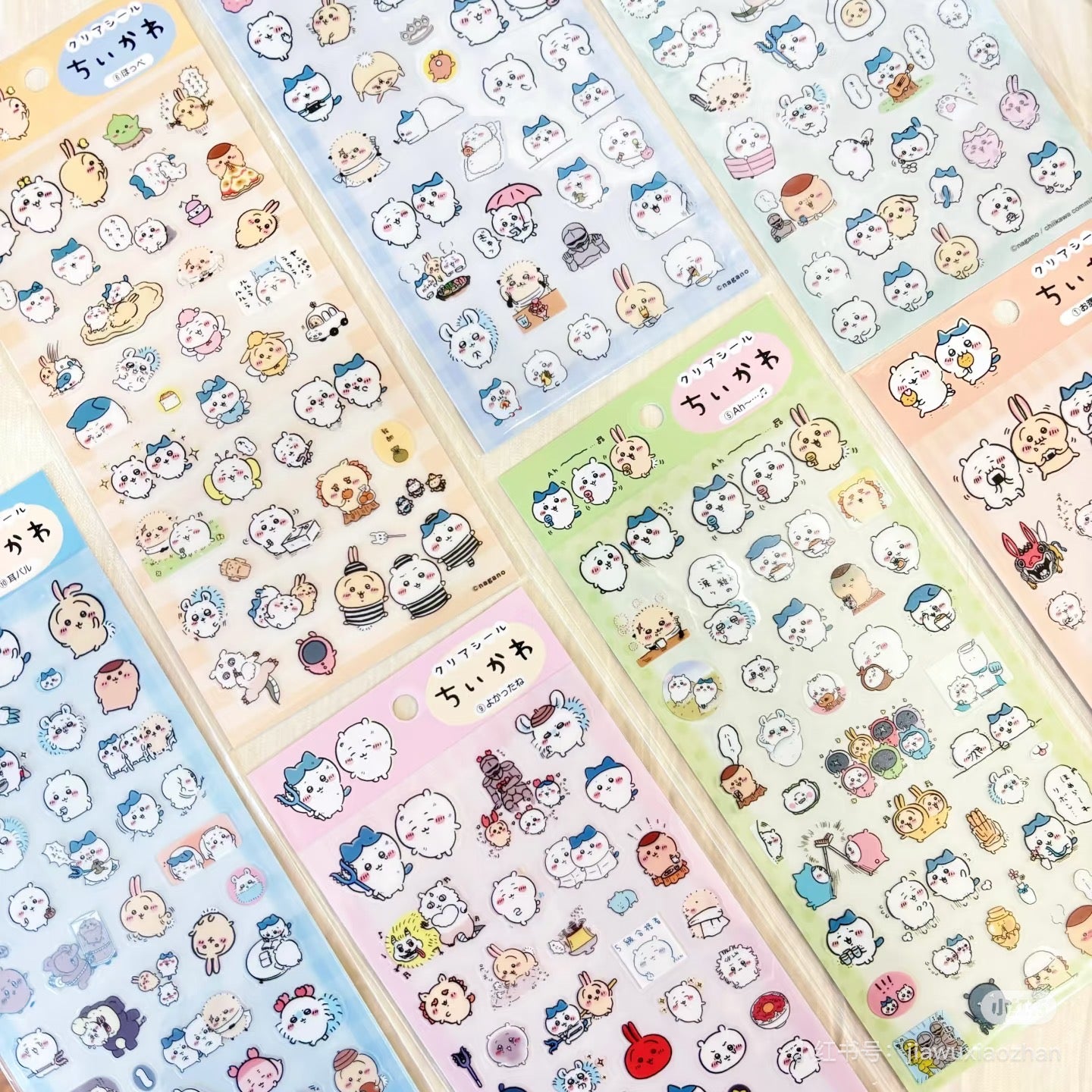 Chiikawa｜Clear Seal Sticker - Friends｜90×175mm approx.