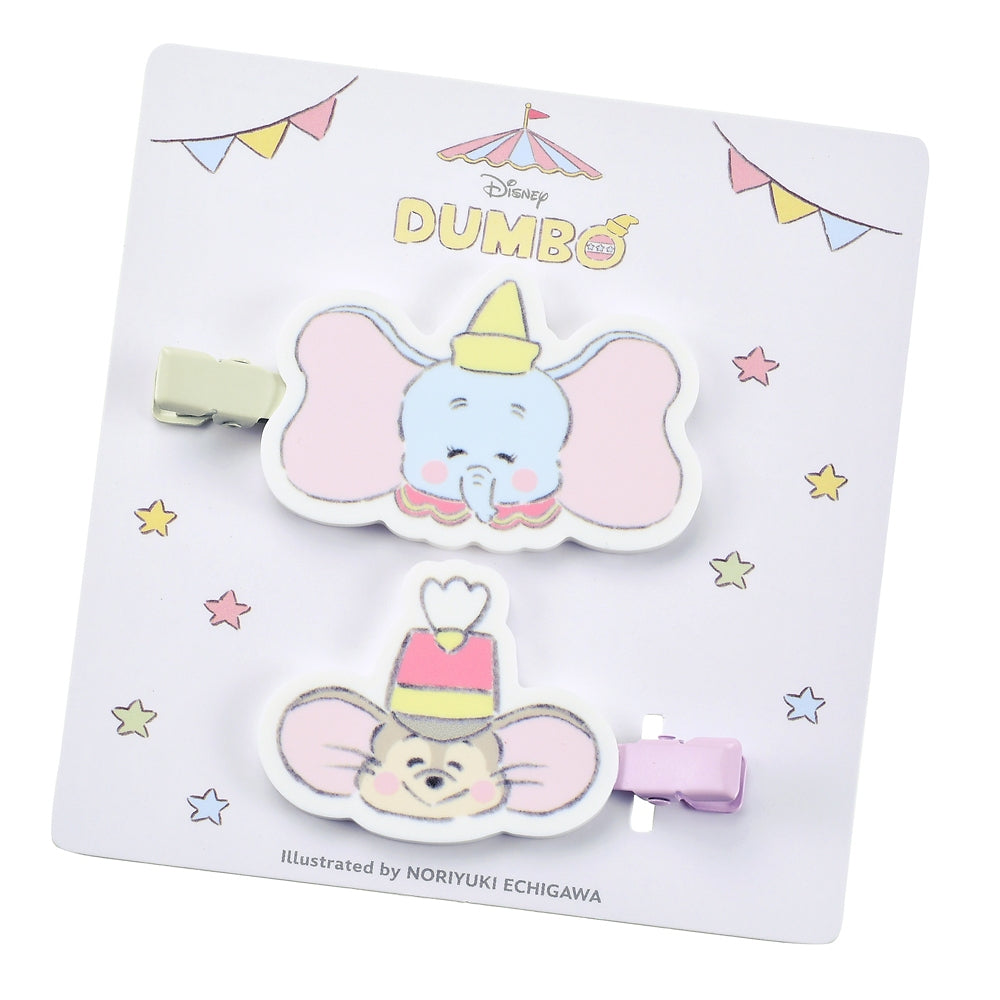 Disney｜绘本漫画家联名系列小老鼠蒂莫西和小飞象发卡/前发夹｜2枚组