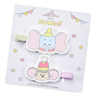 Disney｜绘本漫画家联名系列小老鼠蒂莫西和小飞象发卡/前发夹｜2枚组