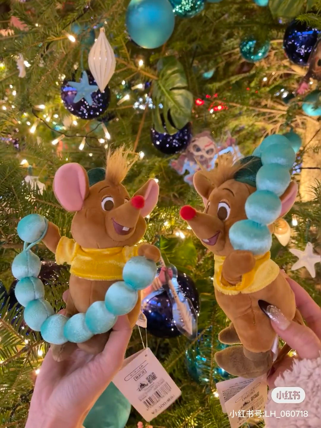 Disney迪士尼｜interior animal X curtain tassel东迪《灰姑娘》的朋友可爱角色毛绒玩偶窗帘绑带｜约高さ20×幅11.5×奥行き12(cm)