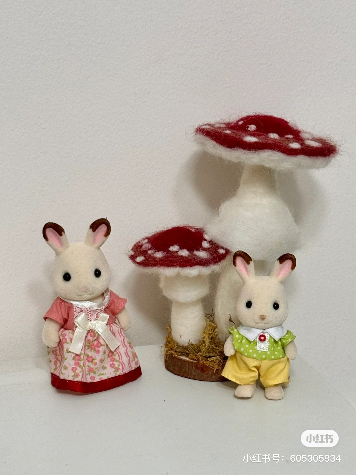 SylvanianFamilies森贝儿家族｜Chocolate Rabbit Family可可兔家族系列/一家四口套组/玩具/过家家5655