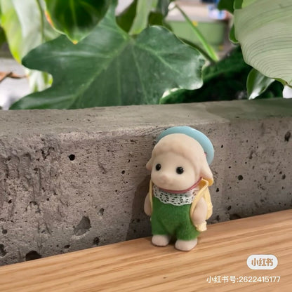 SylvanianFamilies森贝儿家族｜Sheep Baby绵羊宝宝包包帽子站宝套装/四肢可动/玩具/过家家5620