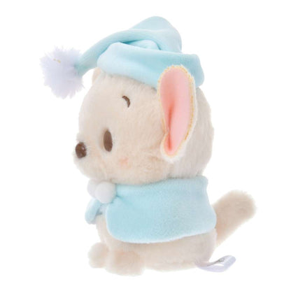 Disney迪士尼｜Winnie the Pooh Urupocha-chan Plush Doll Fruit Latte Color东迪冬日限定水果拿铁色睡衣睡帽斗篷系列豆豆眼毛绒小玩偶/公仔摆件｜约H11.5×W10.5×D7.5cm