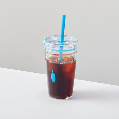 Blue bottle coffee｜KeepCup合作款透明树脂耐热吸管杯｜454ml