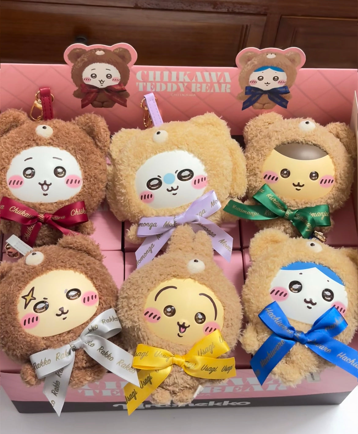 chiikawa｜Kiramekko Teddy Bear Mascot Holder /Plush Keychain mystery bag/blind box/All 6 types｜1pcs