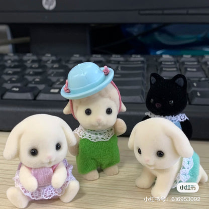 SylvanianFamilies森贝儿家族｜Yellow Labrador Twins拉布拉多双胞胎宝宝推车套组/玩具/过家家