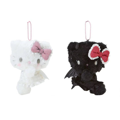 Hello kitty凯蒂猫｜Sanrio Hello Kitty Mascot Holder/ Angel and Little Devil天使恶魔挂件｜约 14.9 x 12.1 x 7.8 厘米