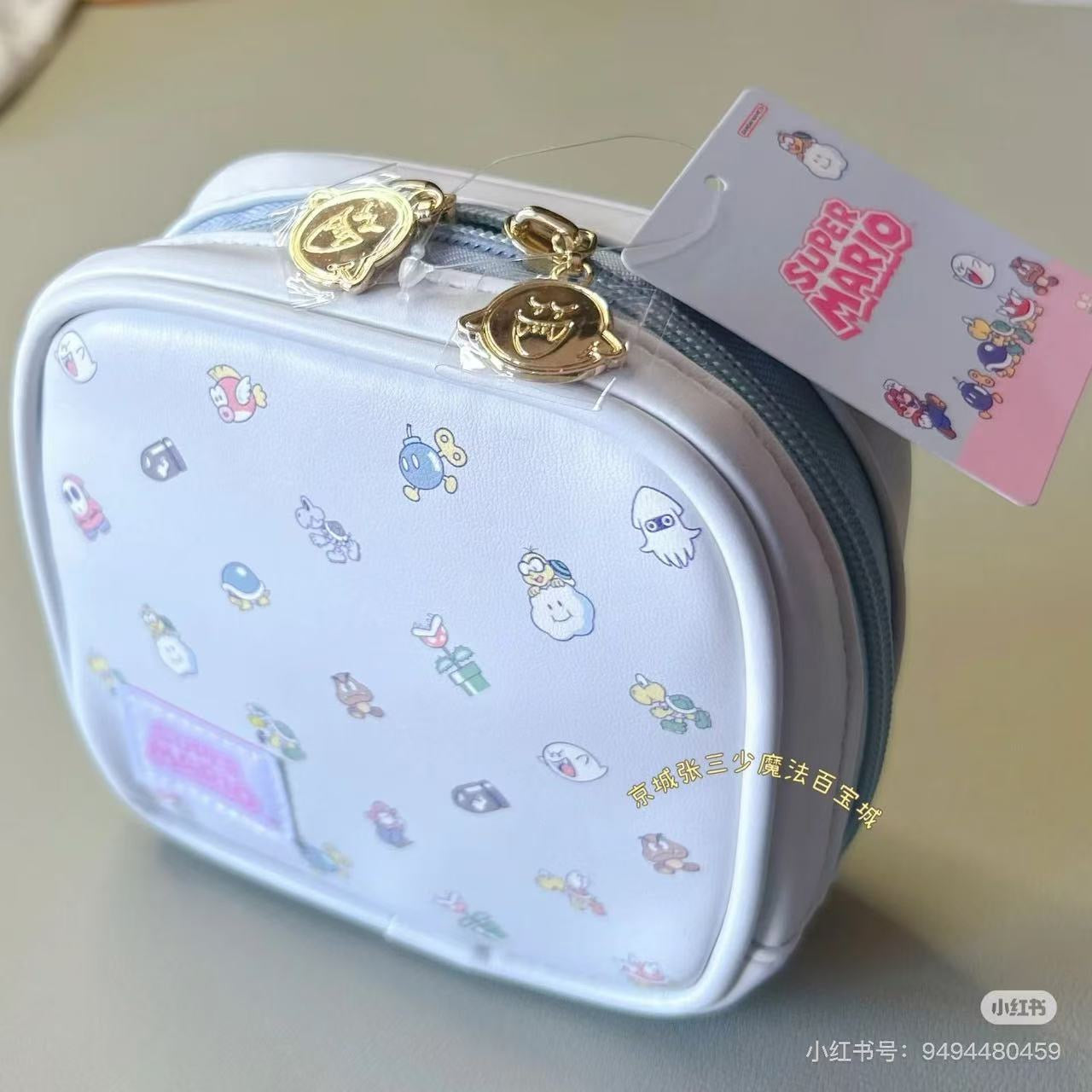 Nintendo｜Super Mario Brothers Square Pouch｜130×120×60mm approx.
