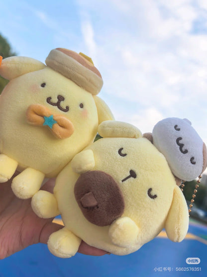 Sanrio｜Kthings Pom Pom Purin Mascot Holder /Plush Keychain｜H12cm approx.