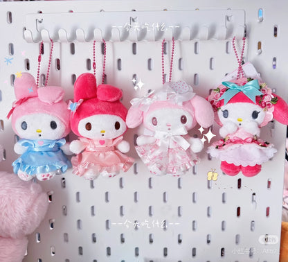Sanrio｜My Melody 50th Anniversary   Mascot Holder /Plush Keychain｜13×7.5×6cm approx.