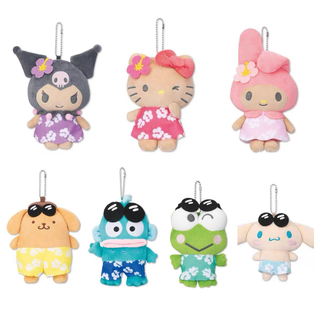 Sanrio|Avail summer tanned Mascot Holder /Plush Keychain
