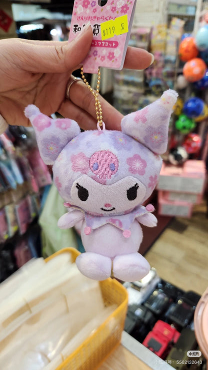 Sanrio｜Characters Ball Chain Mascot Holder /Plush Keychain｜10.5 x 8.0 x 6.0cm approx.