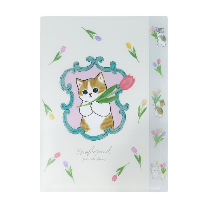 Mofusand｜鲨鱼猫春日花花系列多层式A4文件夹｜約W225×H310mm×D2mm