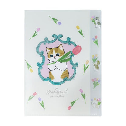 Mofusand｜鲨鱼猫春日花花系列多层式A4文件夹｜約W225×H310mm×D2mm