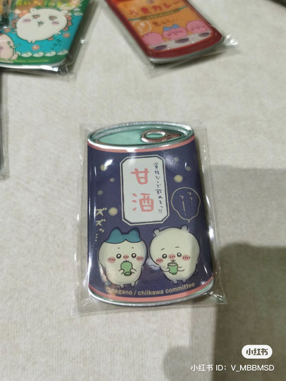 Chiikawa 吉伊卡哇｜2代易拉罐铁质感徽章/吧唧/冰箱贴盲盒/全12种｜1枚入
