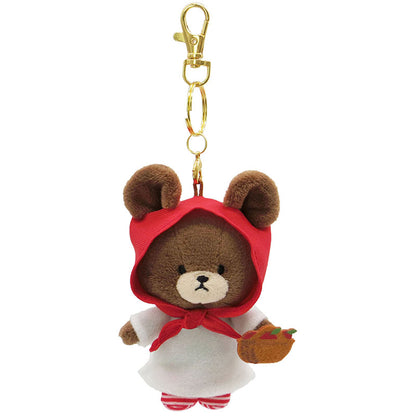 The bear’s school上学熊｜学院限定小红帽毛绒公仔挂件/钥匙扣｜约幅7.5cm/奥行5cm/高さ11cm