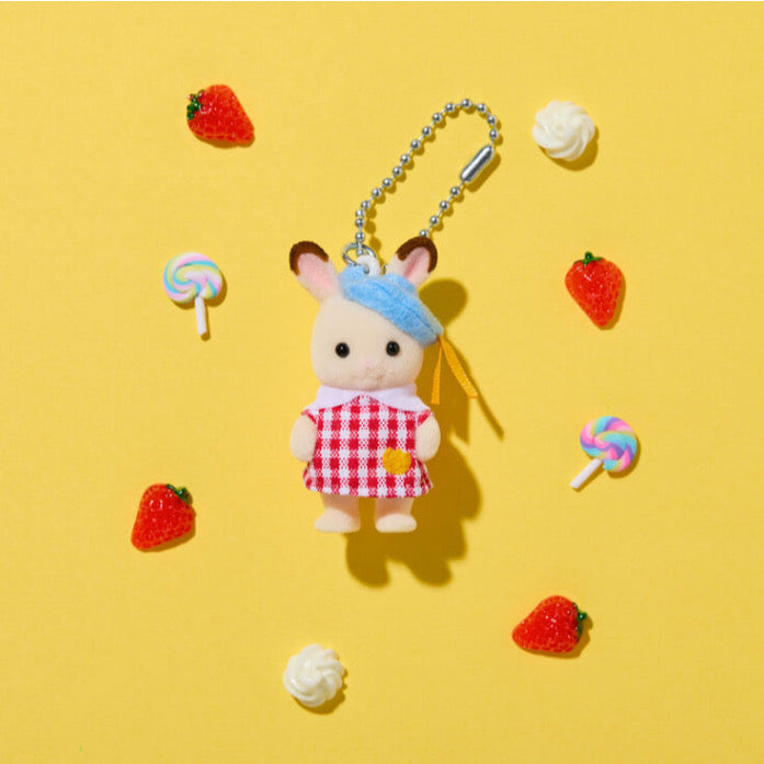 【limit 1】SylvanianFamilies｜Calico Critters CHOCOLATE RABBIT Baby Keychain Epoch Japan
