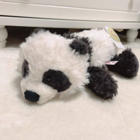 Nici｜大容量毛茸茸熊猫panda笔袋｜约30x8cm