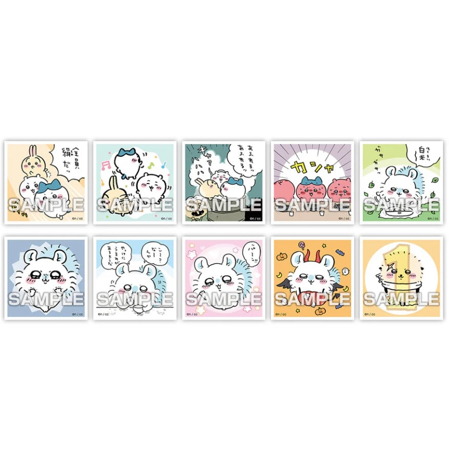 Chiikawa 吉伊卡哇｜第二弹可爱细闪贴纸盲盒/共50种｜1包含5张