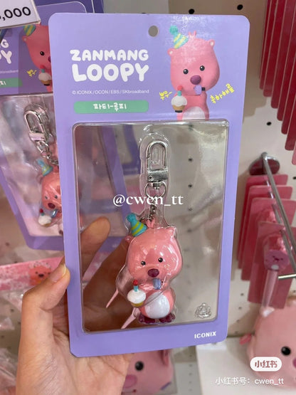 Loopy小海狸｜露比生日帽吹蜡烛挂件/钥匙扣/包挂