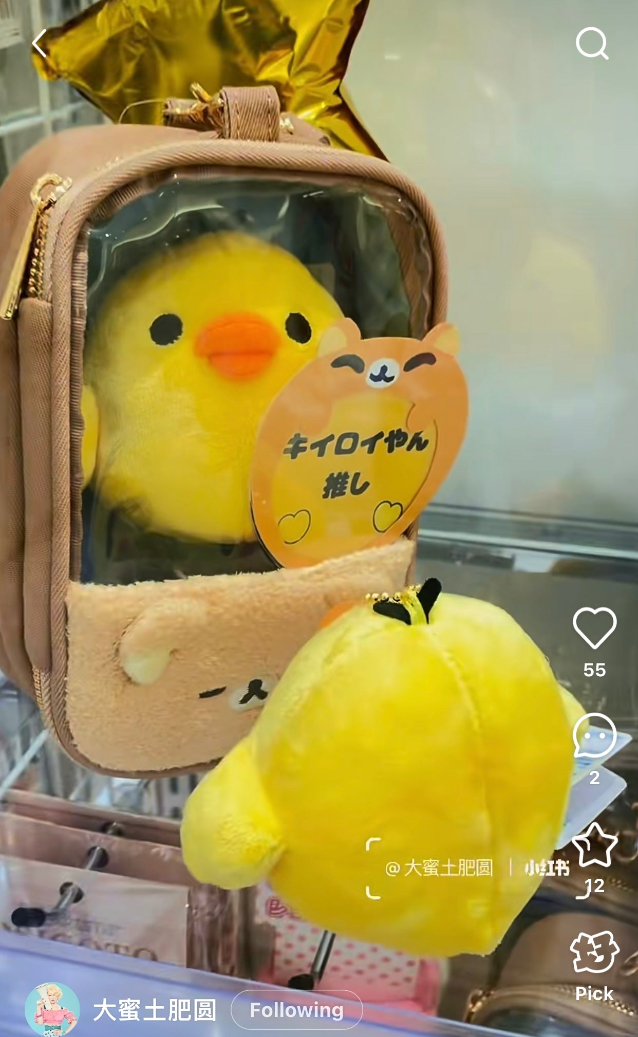Rilakkuma｜Fluffy Plush Pouch｜H150×W100×D45mm approx.