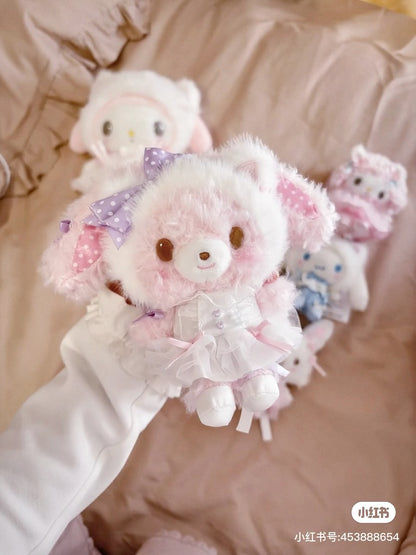 【limit 1】Sanrio｜White Cat Ballerina Mascot Holder /Plush Keychain｜9.5 x 6 x 13cm approx.